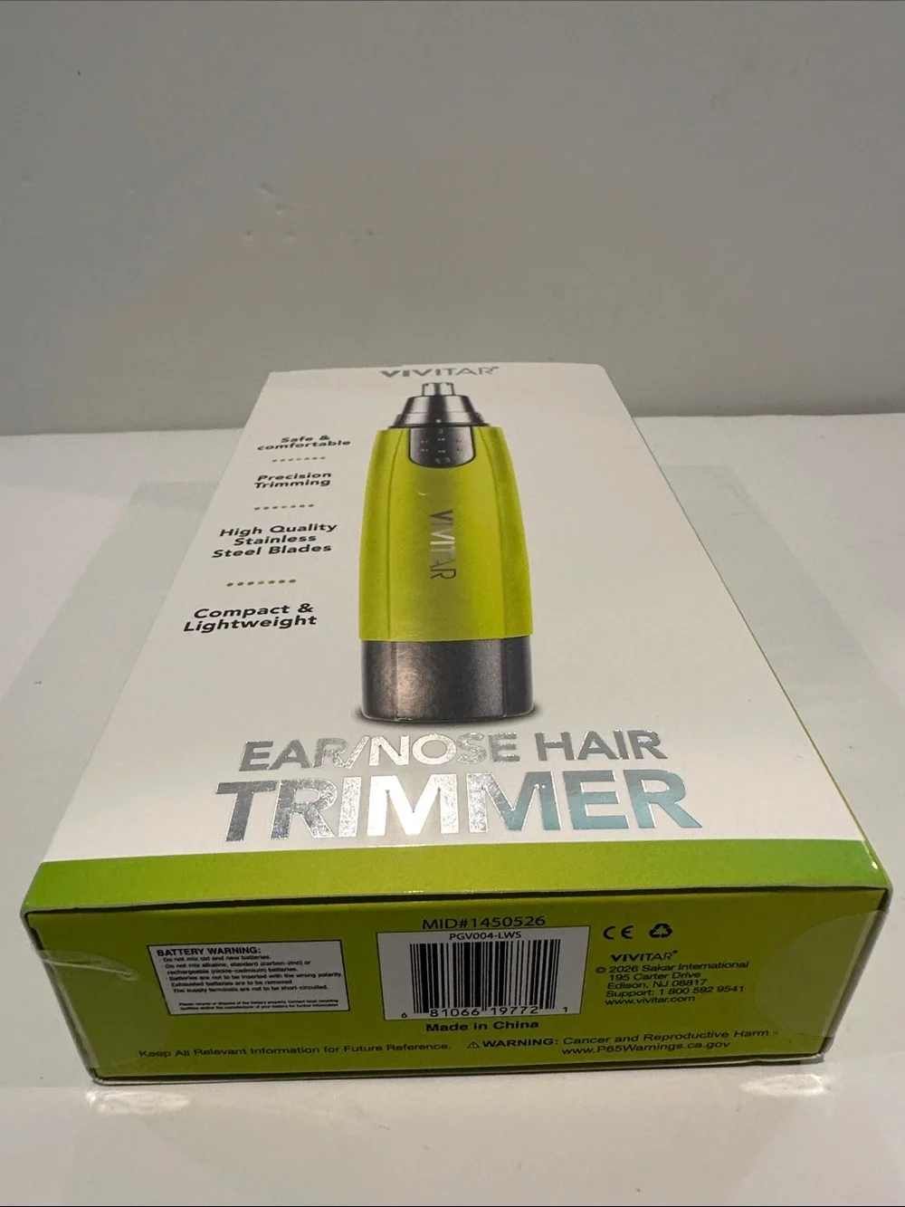 VIVITAR Ear/Nose Hair Trimmer. Safe & Comfortable. Precision Trimming.